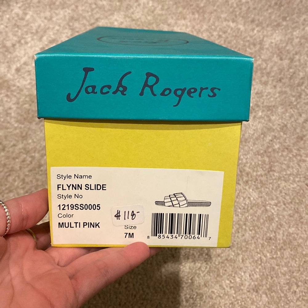 Jack Rogers Size 7 Espadrille Color Block Multi-P… - image 4